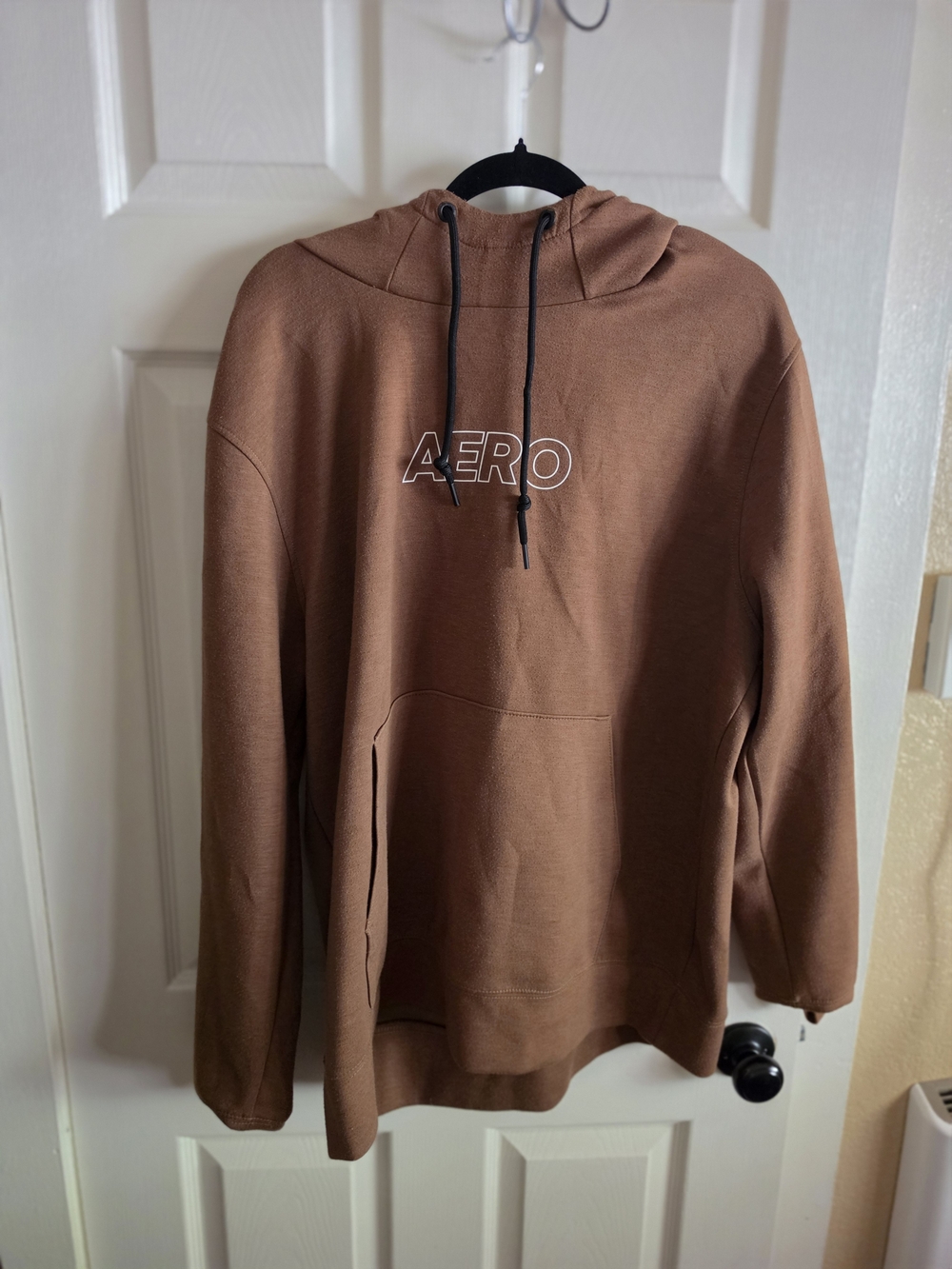 Aeropostale Brown Pullover Hoodie with Front Pocket